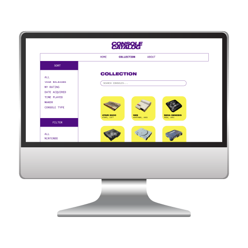 Console Catalog Website